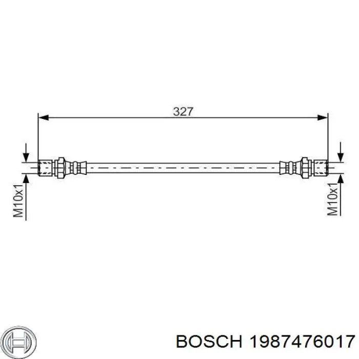 Гальмівні шланги передні 1987476017 Bosch