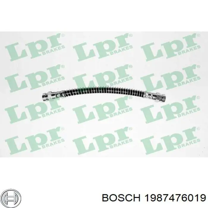 1987476019 Bosch Шланг гальмівний задній, правий