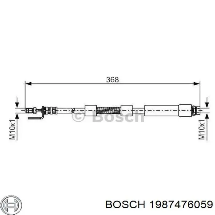 Гальмівні шланги передні 1987476059 Bosch