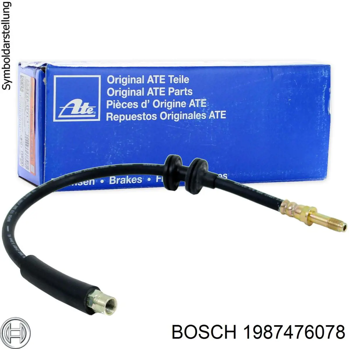 Шланг гальмівний задній Bosch 1987476078 ціна, від 8.36 USD