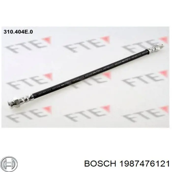 Купити 1987476121 Bosch Шланг гальмівний задній