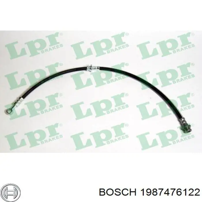 Купити 1987476122 Bosch Шланг гальмівний задній, правий