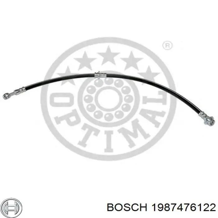 Шланг гальмівний задній, правий 1987476122 Bosch