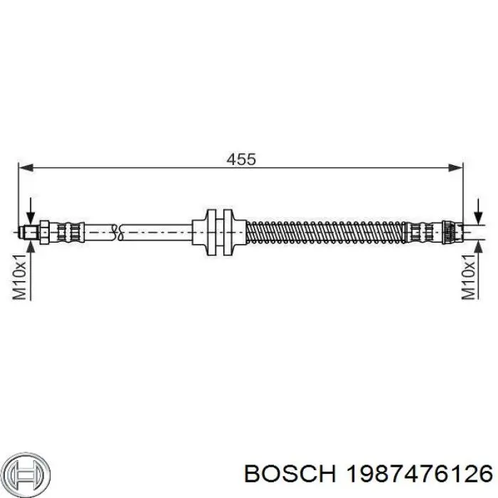 1987476126 Bosch шланг гальмівний передній