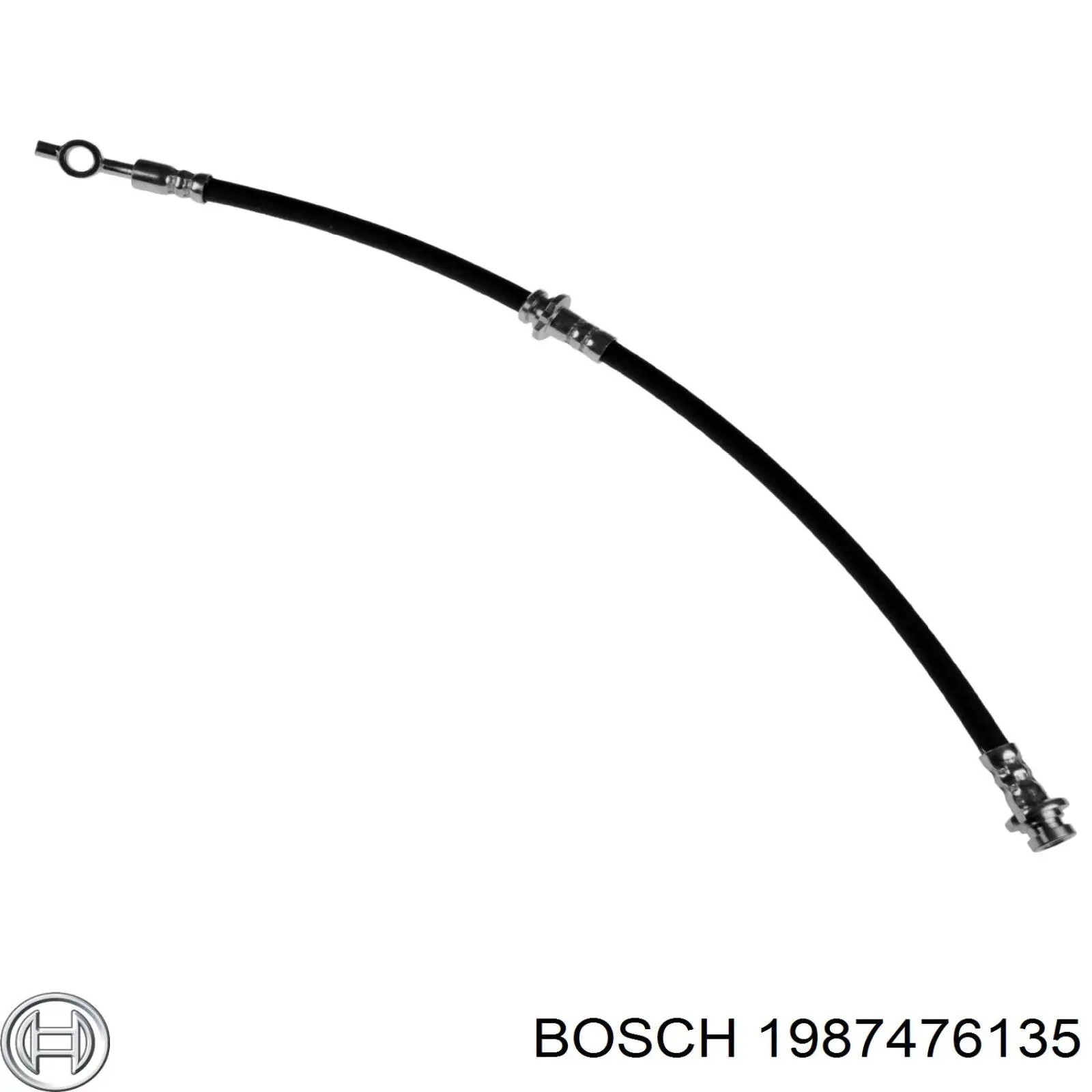 Шланг гальмівний передній, лівий 1987476135 Bosch