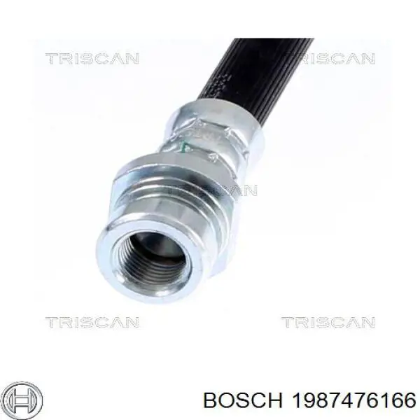 Гнучка гальмівна трубка задня Bosch 1987476166