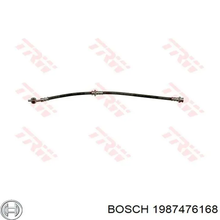 Шланг гальмівний передній, правий Bosch 1987476168 ціна, від 12.55 USD