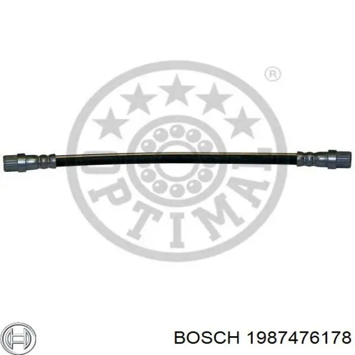 Купити 1987476178 Bosch Шланг гальмівний задній