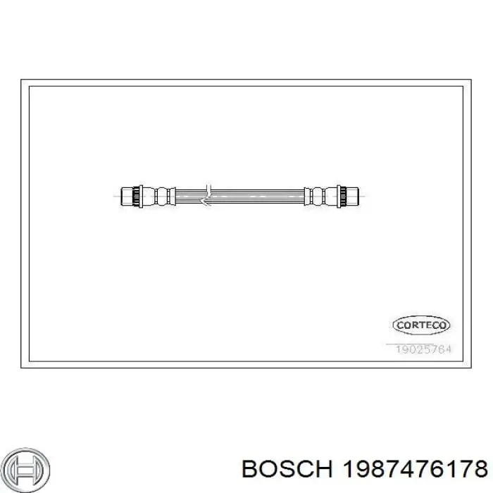 1987476178 Bosch шланг гальмівний задній