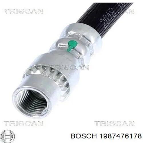 1987476178 Bosch Шланг гальмівний задній