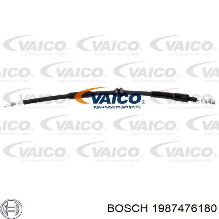 Шланг гальмівний задній 1987476180 Bosch