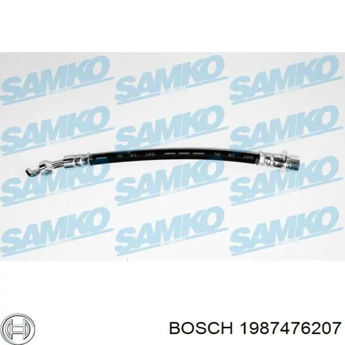 1987476207 Bosch шланг гальмівний задній