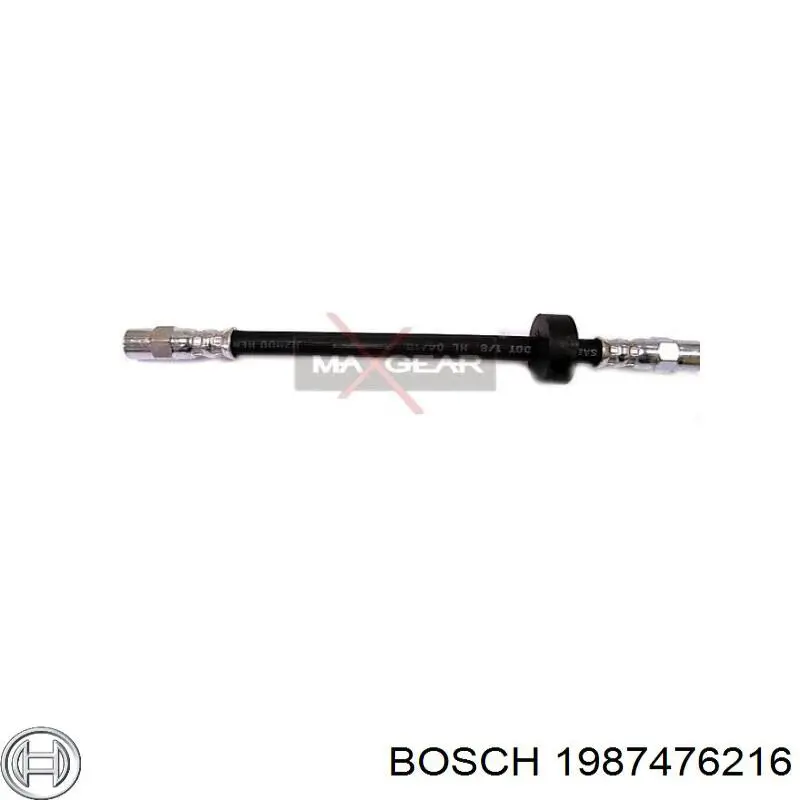 Купити 1987476216 Bosch Шланг гальмівний задній