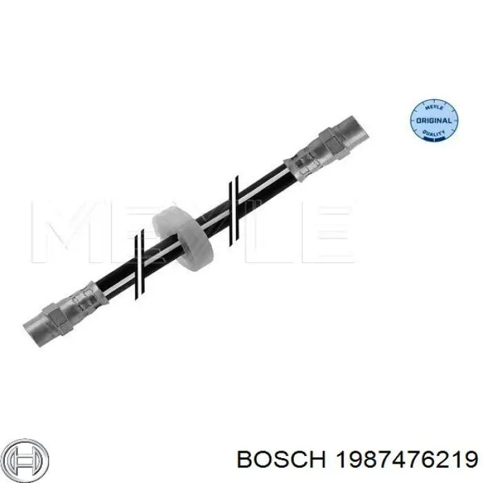 Шланг гальмівний задній, лівий Bosch 1987476219