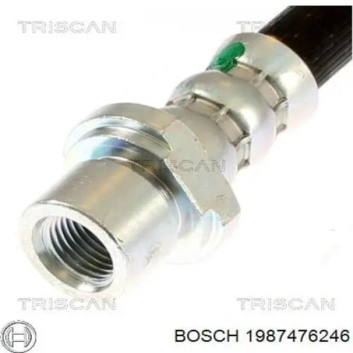 Шланг гальмівний передній, лівий 1987476246 Bosch
