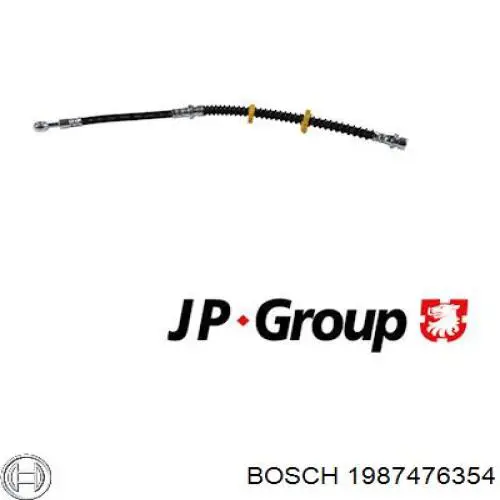 1987476354 Bosch Гнучка гальмівна трубка передня