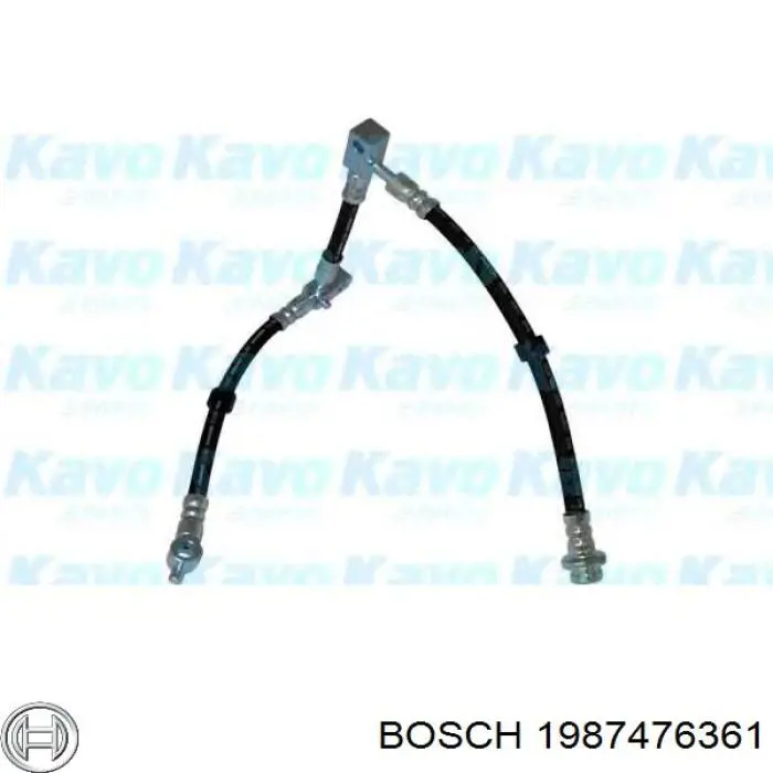 Шланг гальмівний передній, правий Bosch 1987476361 ціна, від 27.99 USD