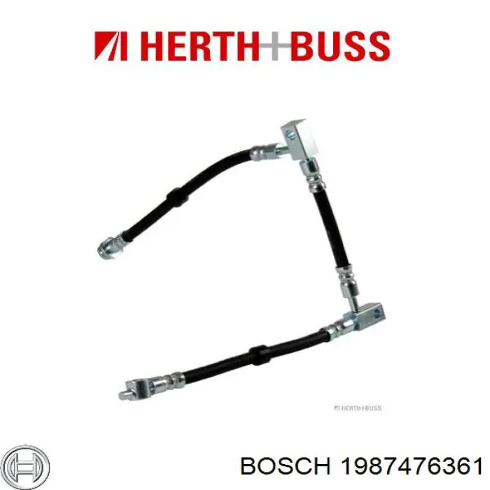 Купити 1987476361 Bosch Шланг гальмівний передній, правий