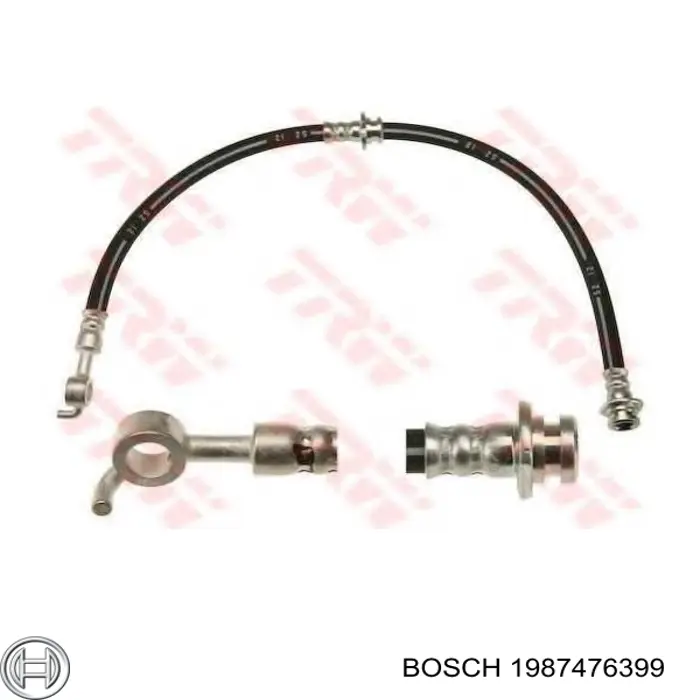 1987476399 Bosch Шланг гальмівний задній, правий