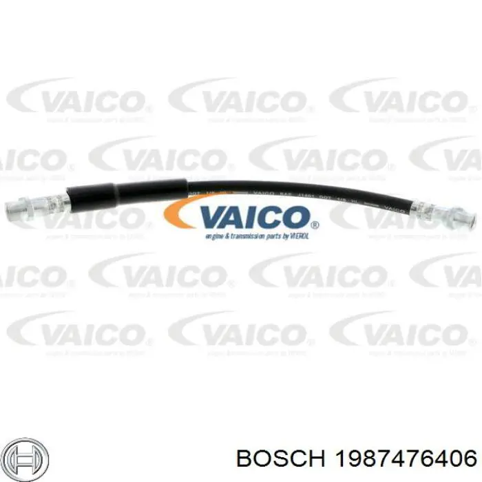 Шланг гальмівний передній Bosch 1987476406 ціна, від 4.81 USD