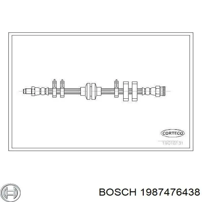 1987476438 Bosch шланг гальмівний передній
