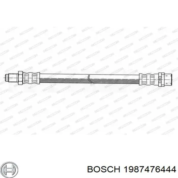 1987476444 Bosch Гнучка гальмівна трубка передня