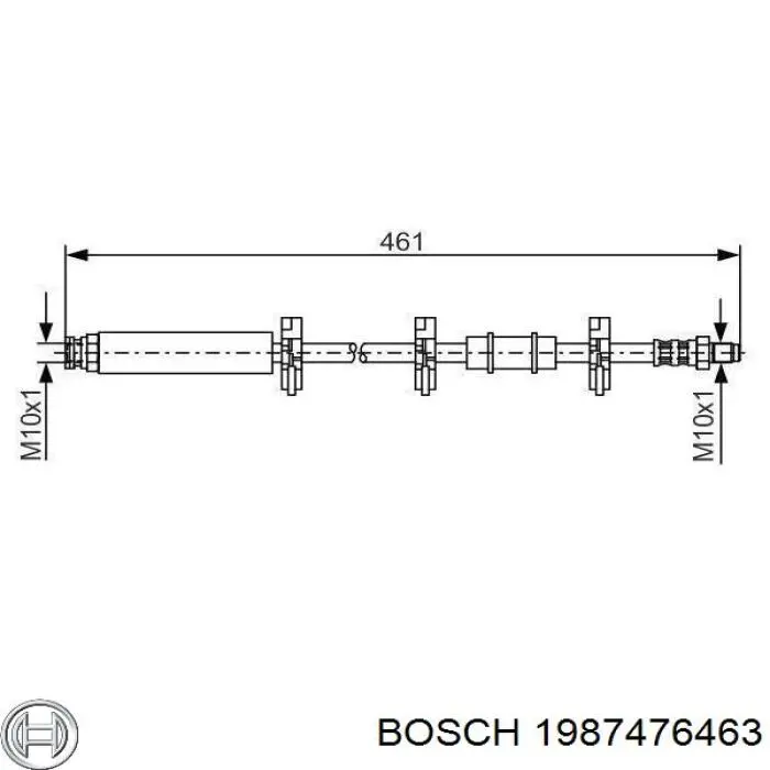 Шланг гальмівний 1987476463 Bosch