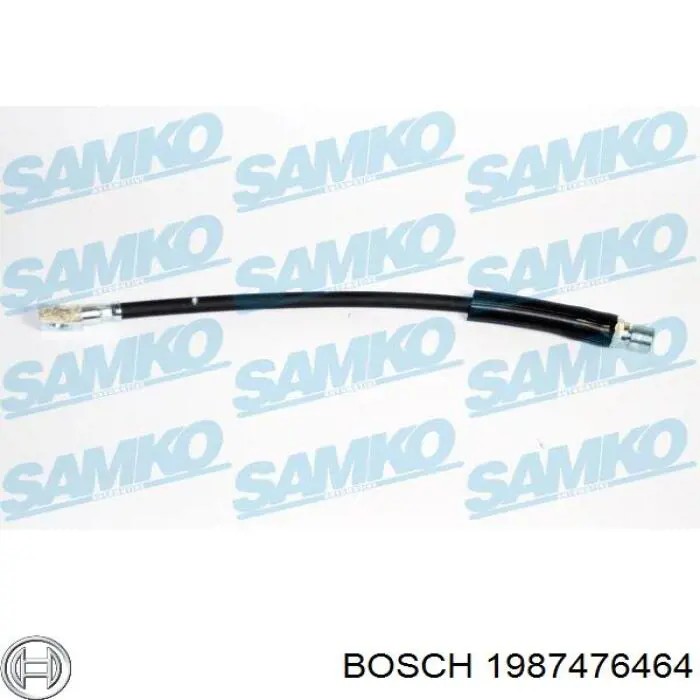 Шланг гальмівний передній Bosch 1987476464 ціна, від 8.82 USD