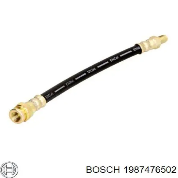 Шланг гальмівний передній Bosch 1987476502 ціна, від 6.30 USD