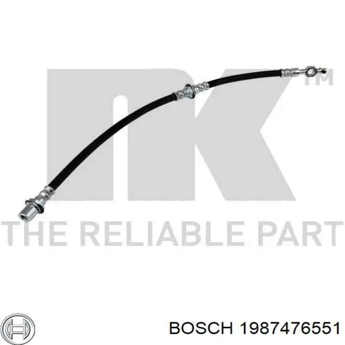 Шланг гальмівний передній, лівий Bosch 1987476551 ціна, від 10.77 USD