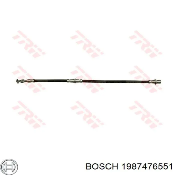 Купити 1987476551 Bosch Шланг гальмівний передній, лівий