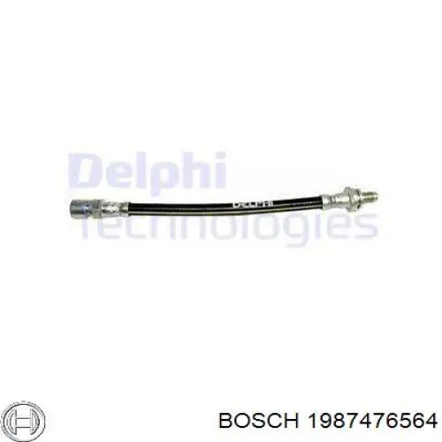 Шланг гальмівний задній Bosch 1987476564 ціна, від 6.06 USD