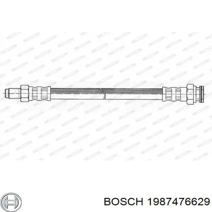 1987476629 Bosch шланг гальмівний задній