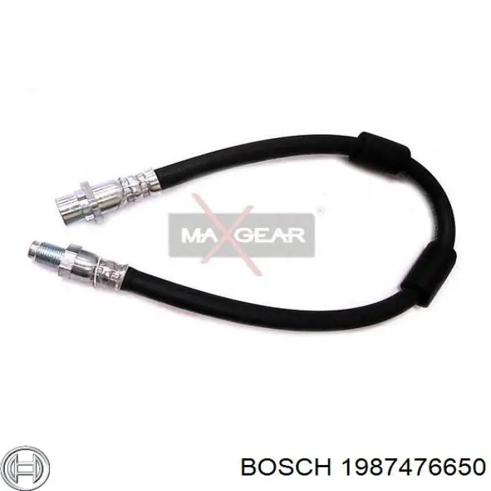 Шланг гальмівний передній Bosch 1987476650 ціна, від 9.17 USD