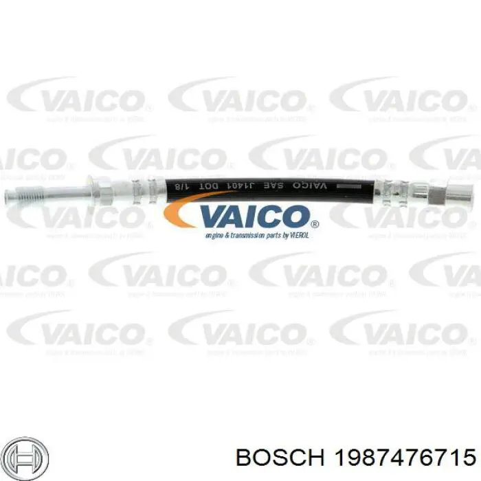 Шланг гальмівний задній Bosch 1987476715 ціна, від 5.10 USD