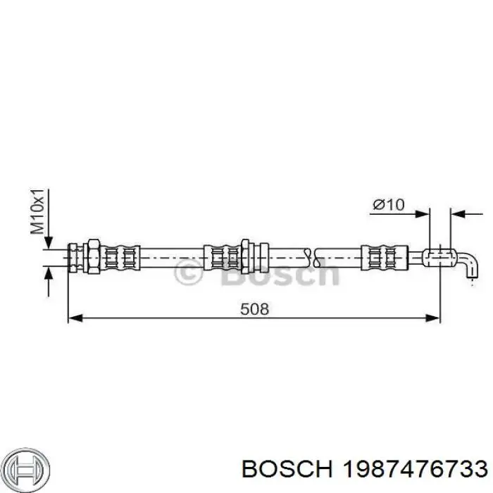 Гальмівні шланги передні 1987476733 Bosch