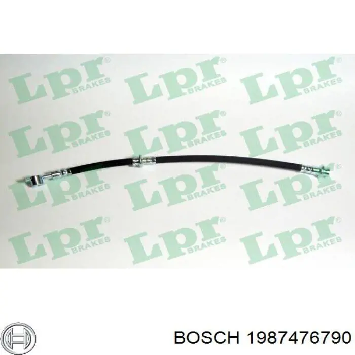 Шланг гальмівний передній, лівий Bosch 1987476790 ціна, від 10.84 USD