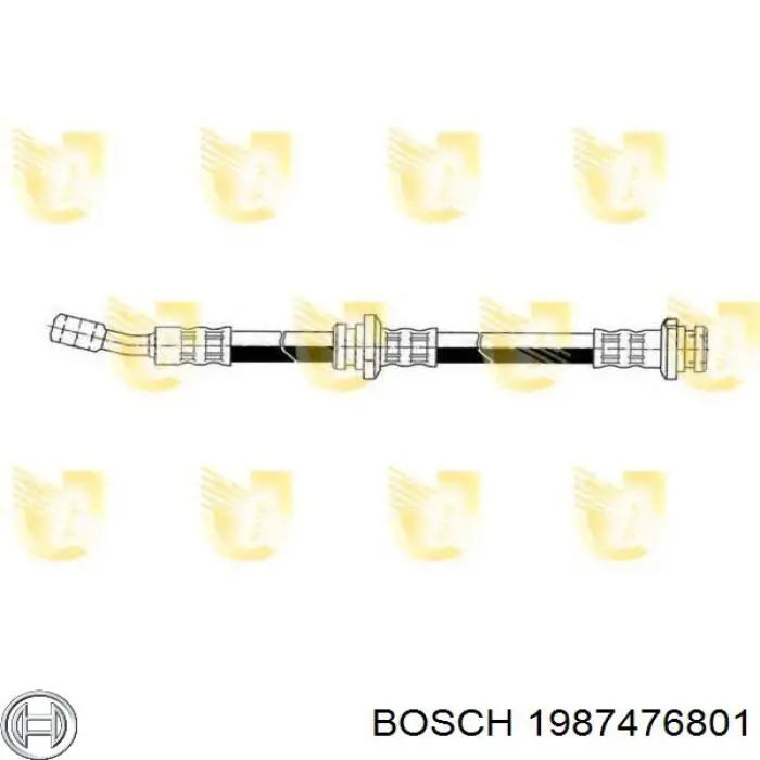 1987476801 Bosch Шланг гальмівний передній, правий