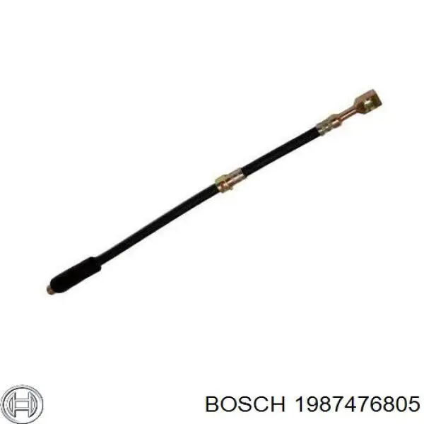 Шланг гальмівний передній Bosch 1987476805 ціна, від 9.00 USD