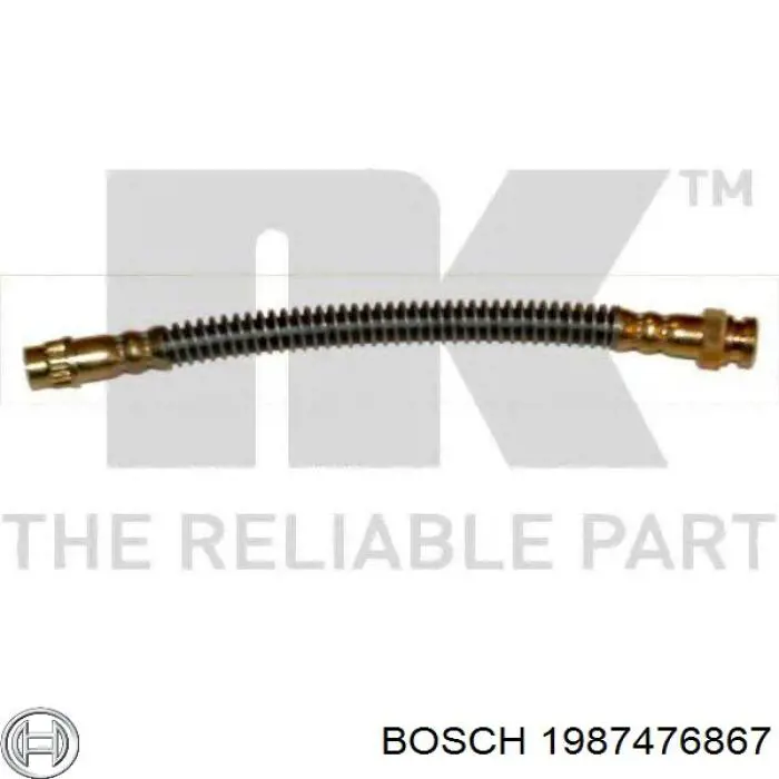 Купити 1987476867 Bosch Шланг гальмівний задній
