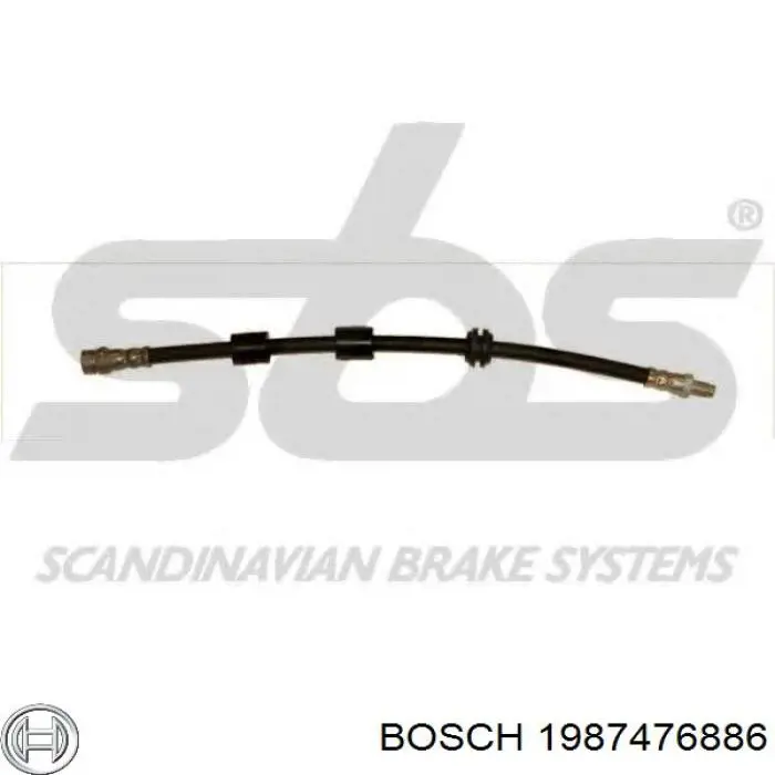 Гальмівні шланги передні 1987476886 Bosch