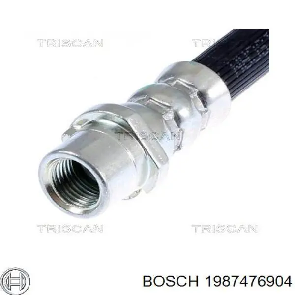 Купити 1987476904 Bosch Шланг гальмівний задній
