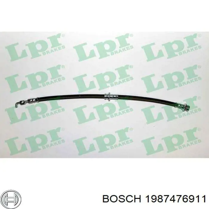 Шланг гальмівний передній Bosch 1987476911 ціна, від 9.31 USD