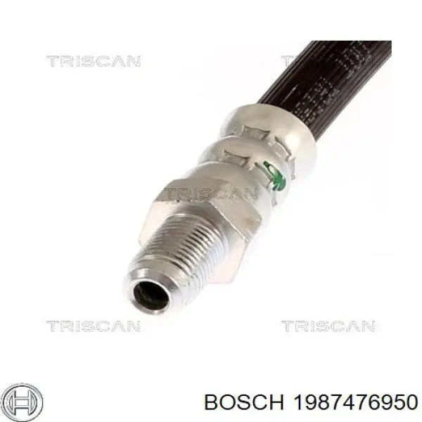 Шланг гальмівний задній 1987476950 Bosch