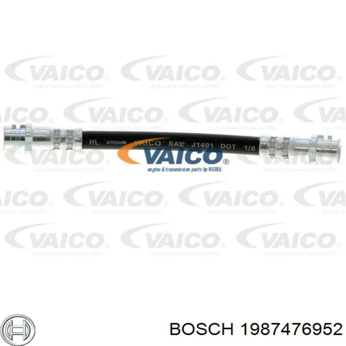 Шланг гальмівний задній 1987476952 Bosch
