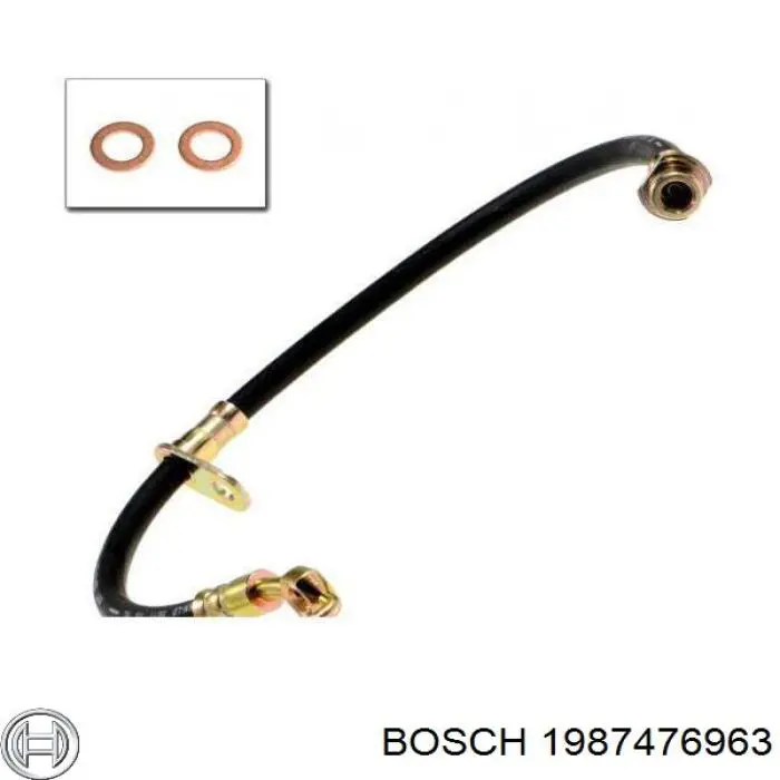 1987476963 Bosch Шланг гальмівний передній, правий