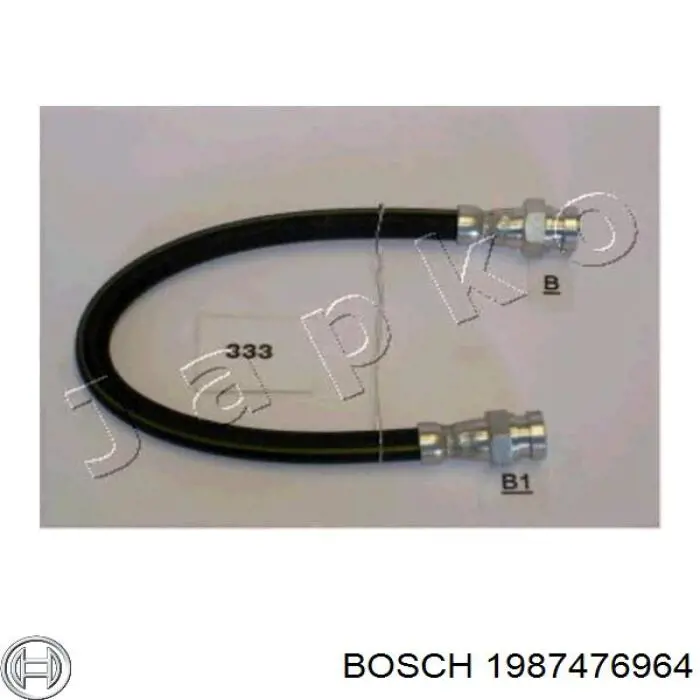 Шланг гальмівний задній Bosch 1987476964 ціна, від 6.74 USD