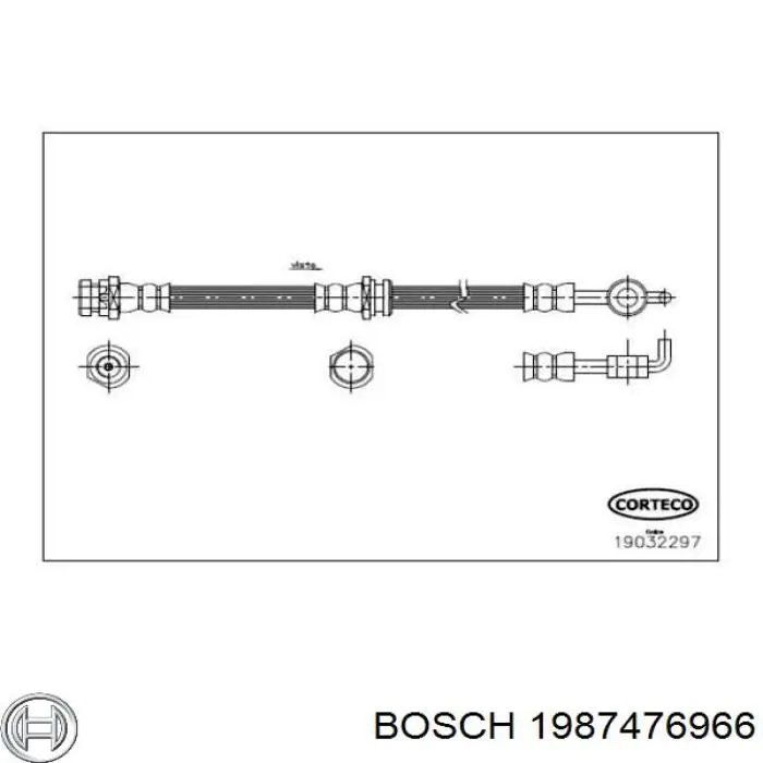 Гальмівні шланги передні 1987476966 Bosch