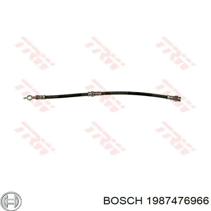 Шланг гальмівний передній Bosch 1987476966 ціна, від 7.94 USD
