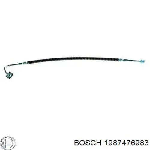 1987476983 Bosch шланг гальмівний передній, лівий